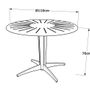 Other tables - FLEOLE round dining table. - EZEÏS