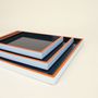 Trays - Set of 3 rectangular wood and lacquer trays - L'INDOCHINEUR PARIS HANOI