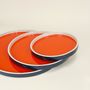 Decorative objects - Set of 3 round trays lacquered - L INDOCHINEUR X RIVÊT