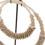 Decorative objects - The Double Shell Necklace On Stand - Natural - BAZAR BIZAR - COASTAL LIVING