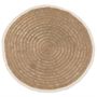 Rugs - The Seagrass & Cotton Round Carpet - Natural White - 150 - BAZAR BIZAR - COASTAL LIVING