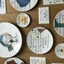 Unique pieces - POEMA illustrated porcelain wall installation - VERONIQUE JOLY-CORBIN