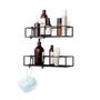 Rangements pour salle de bain - CUBIKO Lot de 2 étagères de douche - UMBRA