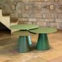 Coffee tables - Lombok round metal coffee table - TERRE ET METAL