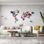 Autres décorations murales - Carte du monde multicolore - OWARLD