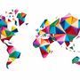 Autres décorations murales - Carte du monde multicolore - OWARLD