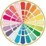 Everyday plates - Color Wheel Round Paper Placemats - 12 Per Package - CASPARI