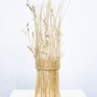 Unique pieces - “In the wind” large column lamp in wicker and bamboo - TRESSAGES PAS SAGES