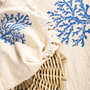 Bath towels - CORAL Beach and Bath Towel Handprinted Turkish Towel Cotton - HARE