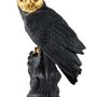 Decorative objects - Owl Black-Gold - Porcelain Sculpture - LLADRÓ