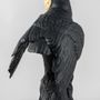 Decorative objects - Owl Black-Gold - Porcelain Sculpture - LLADRÓ