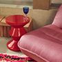 Console table - Stool Zig Zag Coral Red - POLSPOTTEN