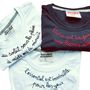 Apparel - handembroidered t-shirts - VOLANTS VOLANT®