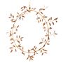Floral decoration - Leaf wreath, ant. Silver - WALTHER & CO.