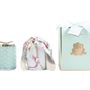 Decorative objects - COTE NOIRE - HERRINGBONE CANDLE WITH SCARF - TIFFANY BLUE & GOLD - BUTTERFLY LID - CÔTE NOIRE
