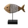 Decorative objects - Small wrapped up fish on metal base - CHEHOMA