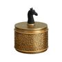 Caskets and boxes - Golden box with giraffe lid - CHEHOMA