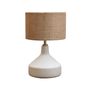 Table lamps - Lamp Moloko in ceramic with jute shade - CHEHOMA