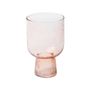 Stemware - Ribbed glass on foot Peaches - CHEHOMA