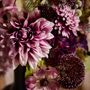 Décorations florales - Automne 23 - Making Wondrous Moments - Bouquet violet - Fleurs et plantes artificielles Silk-ka pour la vie ! - SILK-KA