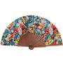 Apparel - Fan with polished wood frame and printed cotton canvas - VENT DE BOHÈME