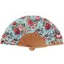 Apparel - Fan with polished wood frame and printed cotton canvas - VENT DE BOHÈME