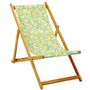 Deck chairs -  Beech and outdoor canvas deckchair - VENT DE BOHÈME