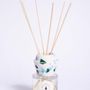Gifts - 100 ml Diffuser with white and green spotted ceramic ring - CAROLA FRA I TRULLI