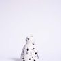 Decorative objects - black and white spotted ceramic candlestick - CAROLA FRA I TRULLI