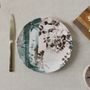 Assiettes de réception  - 4 assiettes porcelaine - Alhambra - IBRIDE