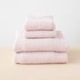 Bath towels - Linen Waffle Big Bath Towel Set Various Colours - LINENME