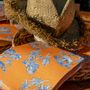 Decorative objects - Napkin Toile de jour orange - FRANÇOISE PAVIOT