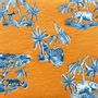 Decorative objects - Napkin Toile de jour orange - FRANÇOISE PAVIOT