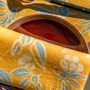 Decorative objects - Napkin Arbousier jaune - FRANÇOISE PAVIOT