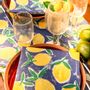 Decorative objects - Napkin  Citrus bleu - FRANÇOISE PAVIOT