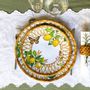 Assiettes de réception - Vaisselle mélamine collection Capri - LES JARDINS DE LA COMTESSE