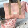 Bags and totes - Tote bag\" Menorca\” printed cotton & jute - ATELIER COSTÀ