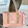 Bags and totes - Tote bag\" Menorca\” printed cotton & jute - &ATELIER COSTÀ