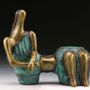 Sculptures, statuettes et miniatures - La sculpture en bronze de la lune brillante - GALLERY CHUAN