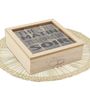 Tea and coffee accessories - Natural wood and glass tea box - AUBRY GASPARD