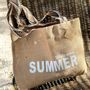 Bags and totes - The XL jute tote bag - WELCOME SUMMER - - &ATELIER COSTÀ
