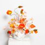 Vases - Original modern design of rock-like ceramic vase, in orange, black or white, top design, CHUNK - ELEMENT ACCESSORIES