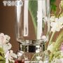 Vases - Classic modern design vase made to perfection, clear glass TRIER silver/gold ribbon - ELEMENT ACCESSORIES