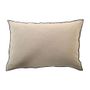 Fabric cushions - SATIN CUHSION FASCINATION 16" X 24" cm - MAISON CASAMANCE