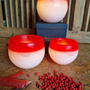 Decorative objects - Candle Photophore Globe Amore Red - LES ARTISANS CIRIERS BRUXELLOIS