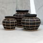 Vases - The Belly Vase - Black Natural - S - BAZAR BIZAR - COASTAL LIVING