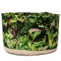 Platter and bowls - Fabric basket printed Salad - MARON BOUILLIE