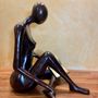 Sculptures, statuettes et miniatures - Lectrices ou étirement bronze série 45 bronze recyclé à la cire perdue - RECYCLAGE DESIGN RÉANIMATEUR D'OBJETS R & D