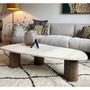 Tables basses - Gaia Travertine Coffee Table - CHAPPAL.CO