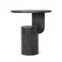 Coffee tables - Black Wooden T Side Table - CHAPPAL.CO
